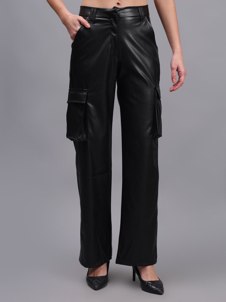 Gaiia Faux Leather Cargo Trouser - GAIIA